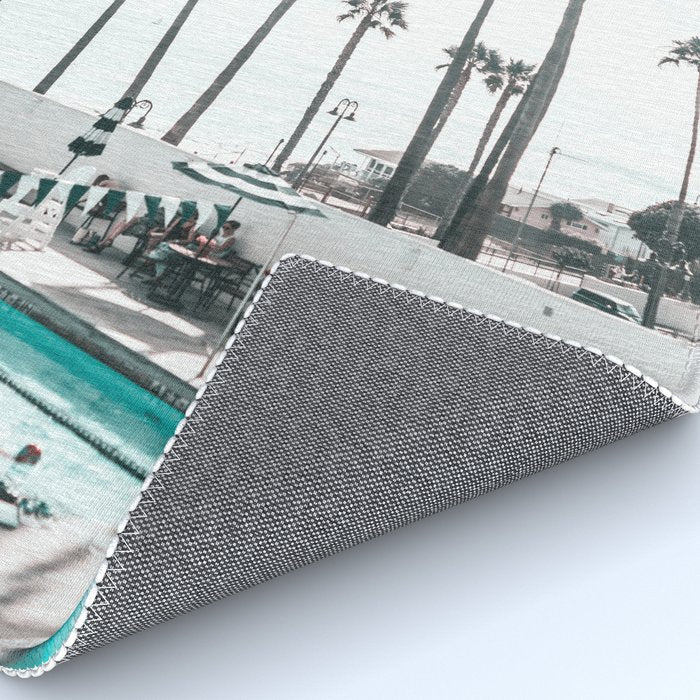 Pool and Palm Trees Rug Gallery Image 4