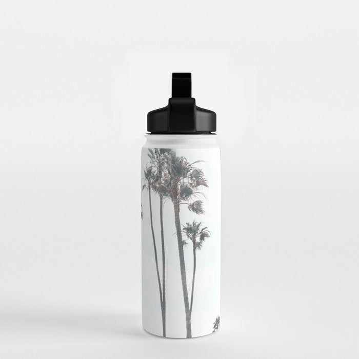 Pool and Palm Trees Water Bottle Gallery Image 2
