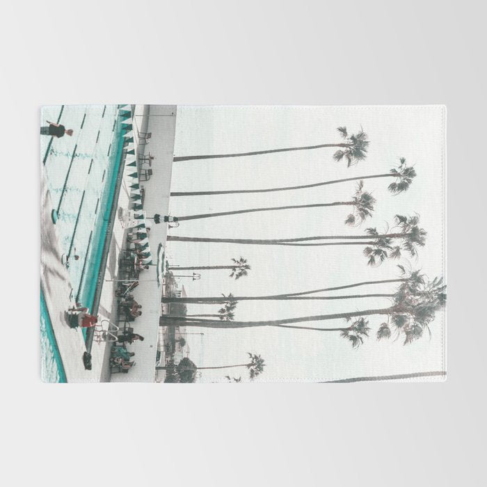 Pool and Palm Trees Rug Gallery Image 2