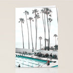 Pool and Palm Trees Stationery Card Gallery Image 2