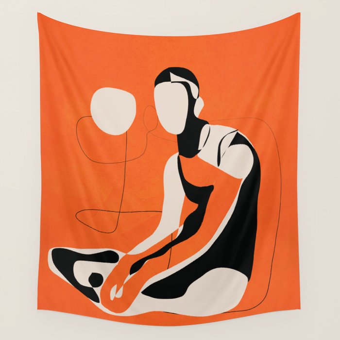 Abstract Woman Body 2  Wall Tapestry Gallery Image 4