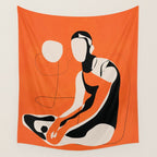 Abstract Woman Body 2  Wall Tapestry Gallery Image 4