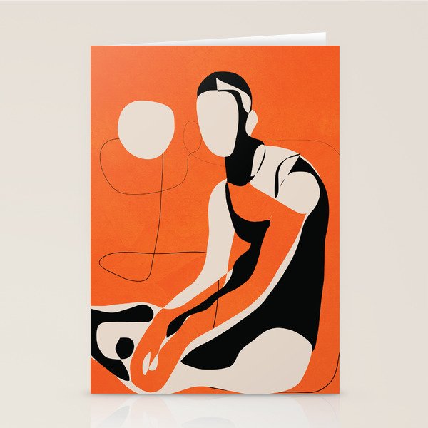 Abstract Woman Body 2  Stationery Card Gallery Image 1