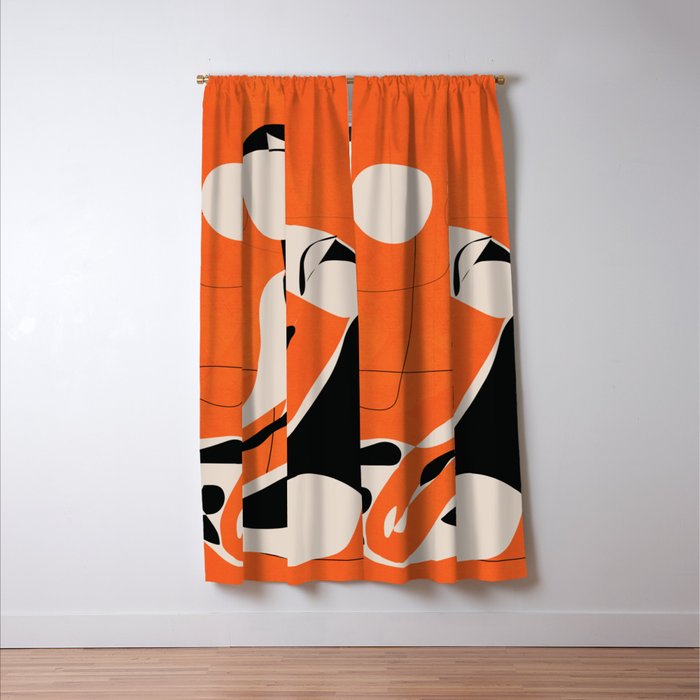 Abstract Woman Body 2  Window Curtain Gallery Image 3