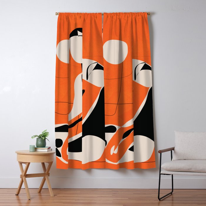 Abstract Woman Body 2  Window Curtain Gallery Image 5