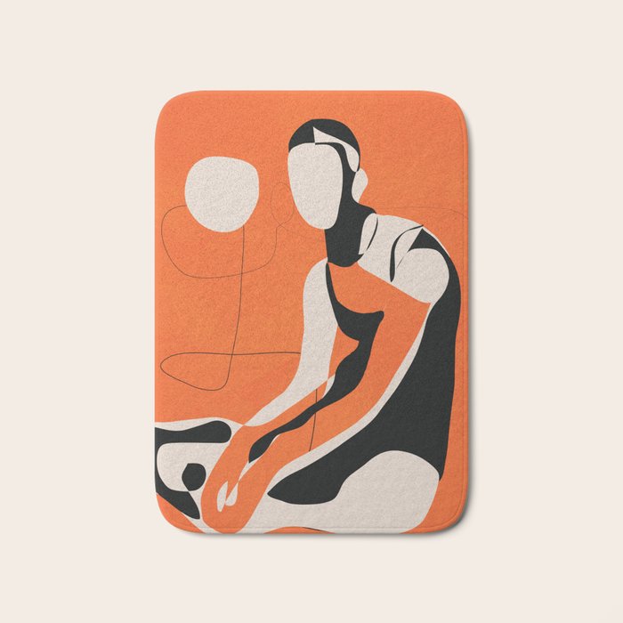 Abstract Woman Body 2  Bath Mat Gallery Image 1