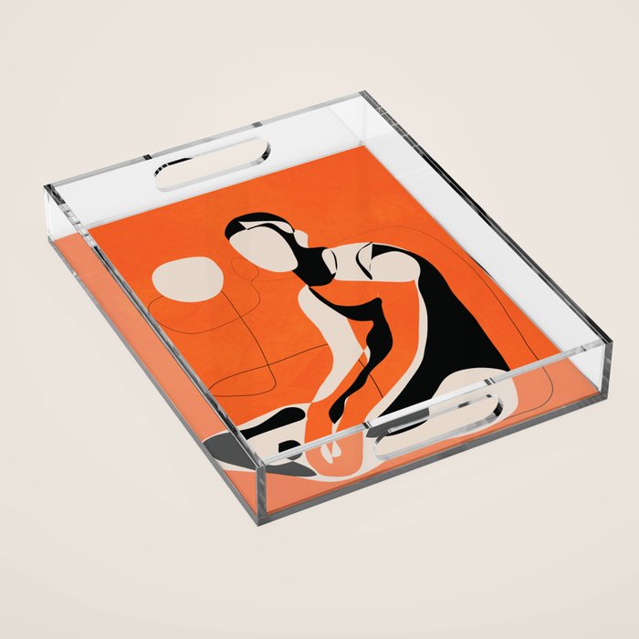 Abstract Woman Body 2  Acrylic Tray Gallery Image 1