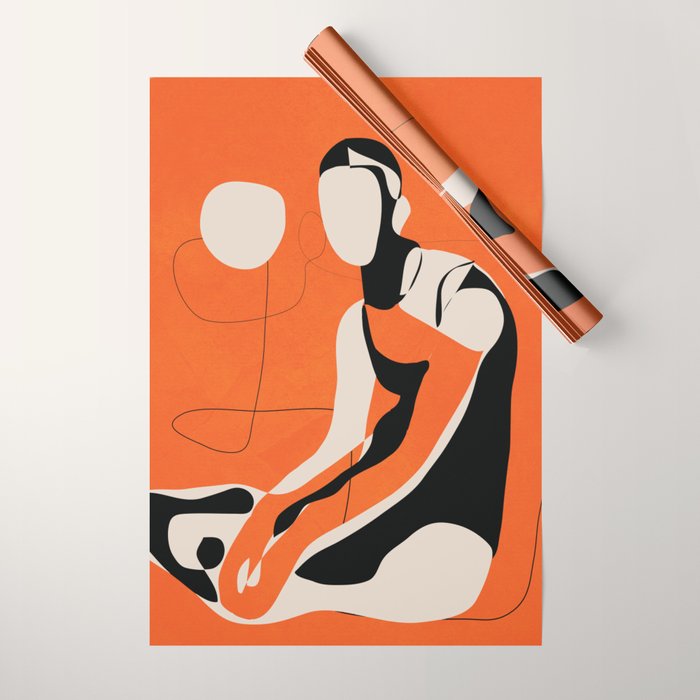 Abstract Woman Body 2  Wrapping Paper Gallery Image 1