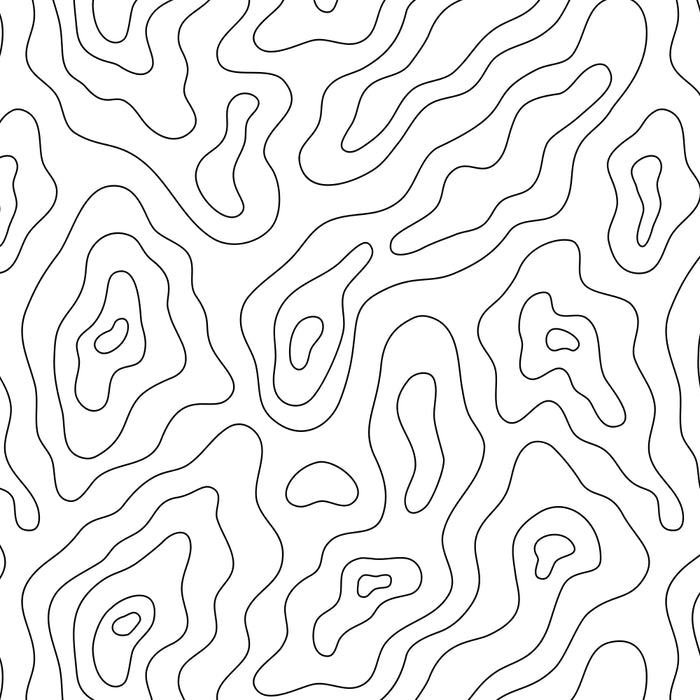 Abstract topography map line art pattern Coffee Mug Gallery Image 2