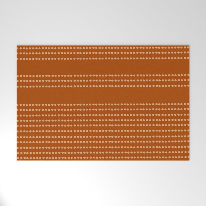 Spotted, African Pattern, in Terracotta Welcome Mat Gallery Image 1