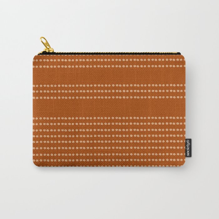 Spotted, African Pattern, in Terracotta Carry All Pouch Gallery Image 1