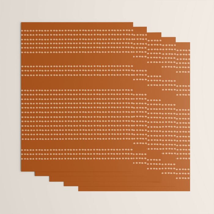 Spotted, African Pattern, in Terracotta Wrapping Paper Gallery Image 3