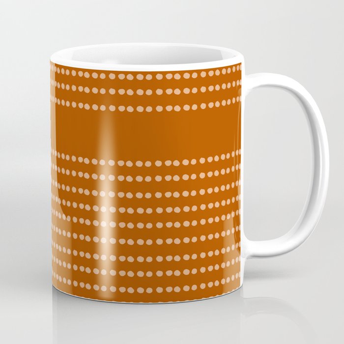 Spotted, African Pattern, in Terracotta Coffee Mug Gallery Image 1