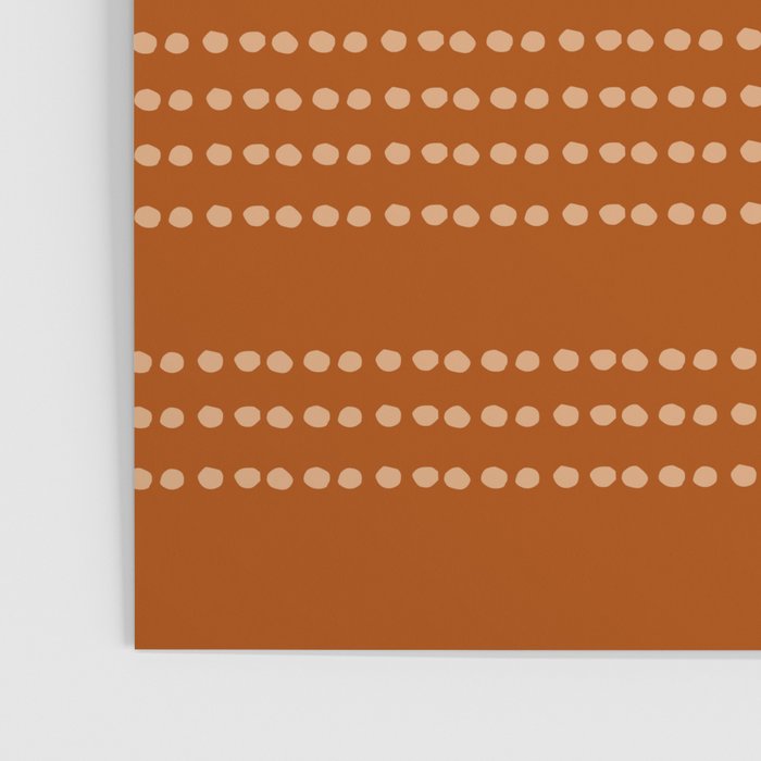 Spotted, African Pattern, in Terracotta Poster Gallery Image 3