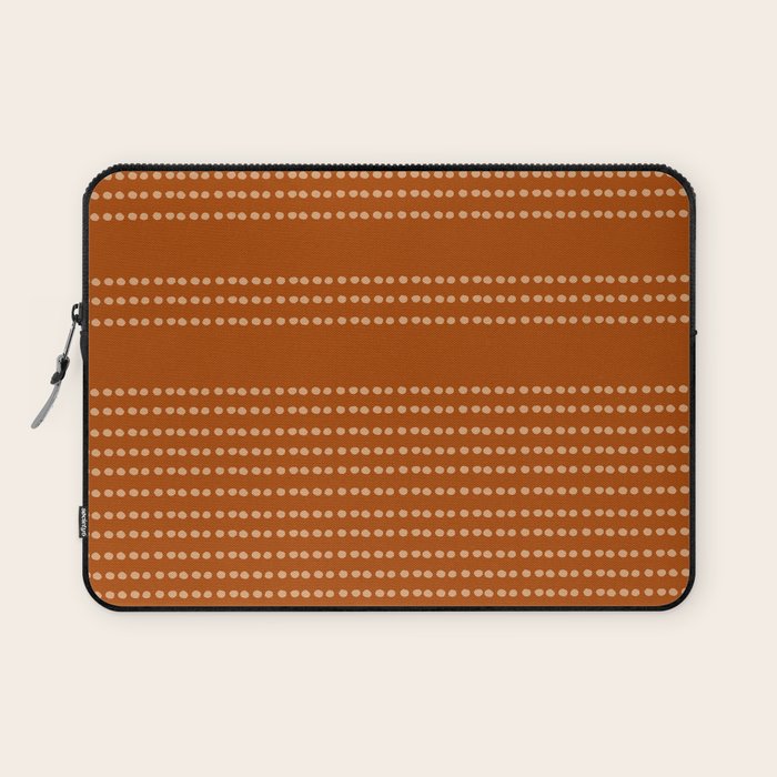 Spotted, African Pattern, in Terracotta Laptop Sleeve Gallery Image 1