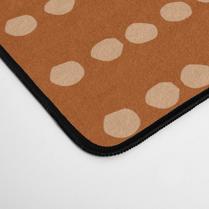 Spotted, African Pattern, in Terracotta Desk Mat Gallery Image 4