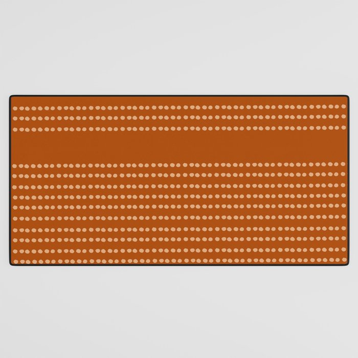 Spotted, African Pattern, in Terracotta Desk Mat Gallery Image 3