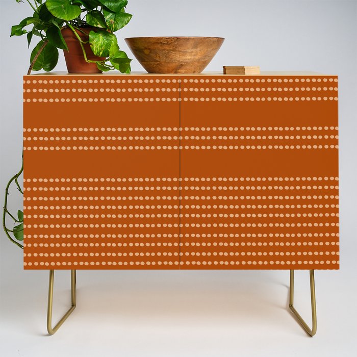 Spotted, African Pattern, in Terracotta Credenza Gallery Image 1