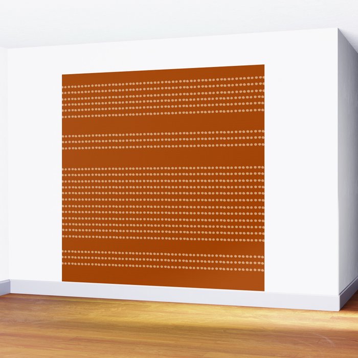 Spotted, African Pattern, in Terracotta Wall Mural Gallery Image 2