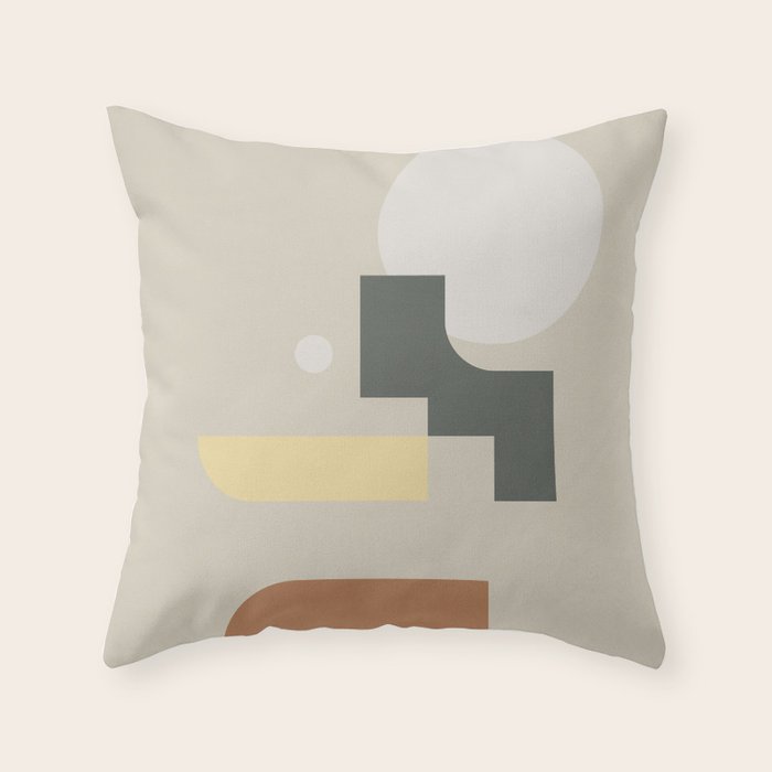 Contemporary Composition 19 Throw Pillow Gallery Image 6