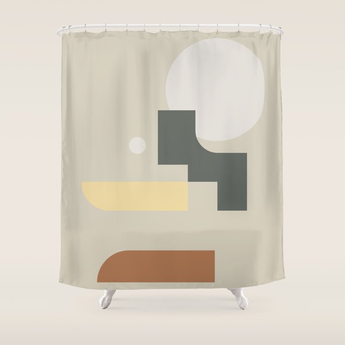 Contemporary Composition 19 Shower Curtain Gallery Image 1