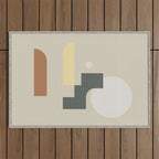 Contemporary Composition 19 Outdoor Rug Gallery Image 1