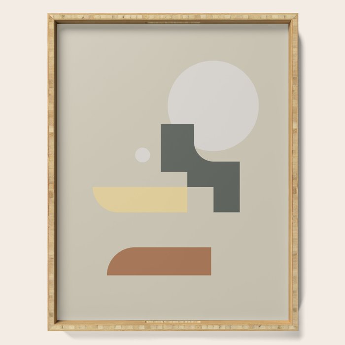 Contemporary Composition 19 Serving Tray Gallery Image 1