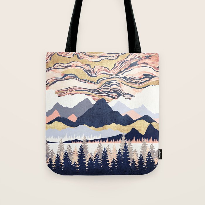 Winter's Sky Tote Bag Gallery Image 1