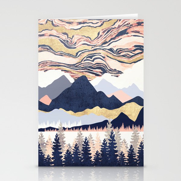 Winter's Sky Stationery Card Gallery Image 1