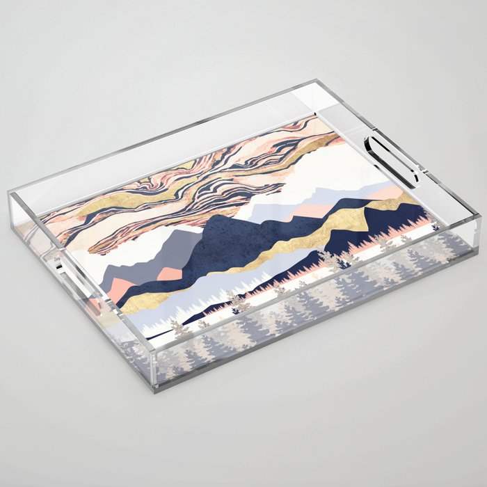 Winter's Sky Acrylic Tray Gallery Image 1
