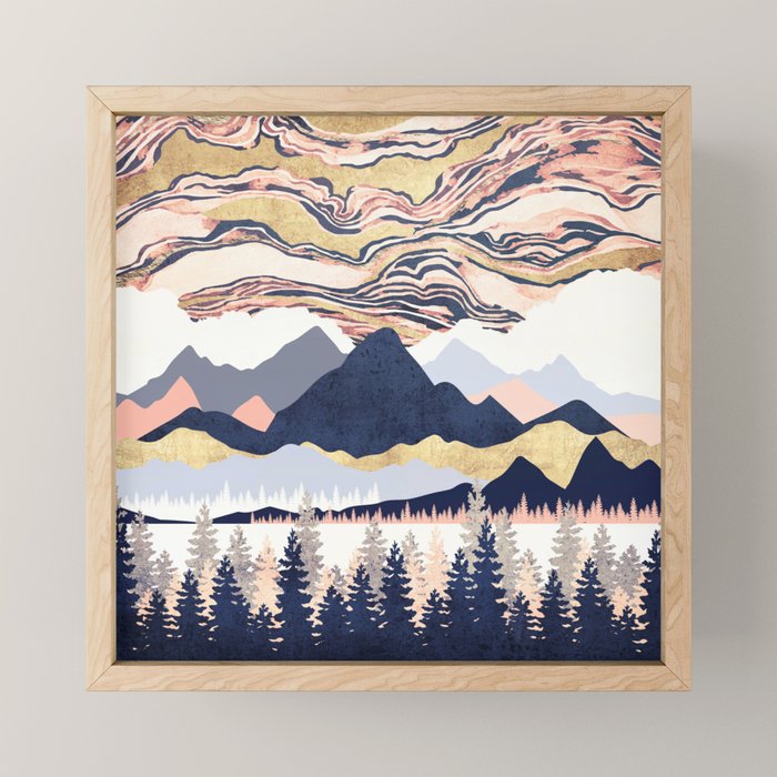 Winter's Sky Mini Art Print Gallery Image 1