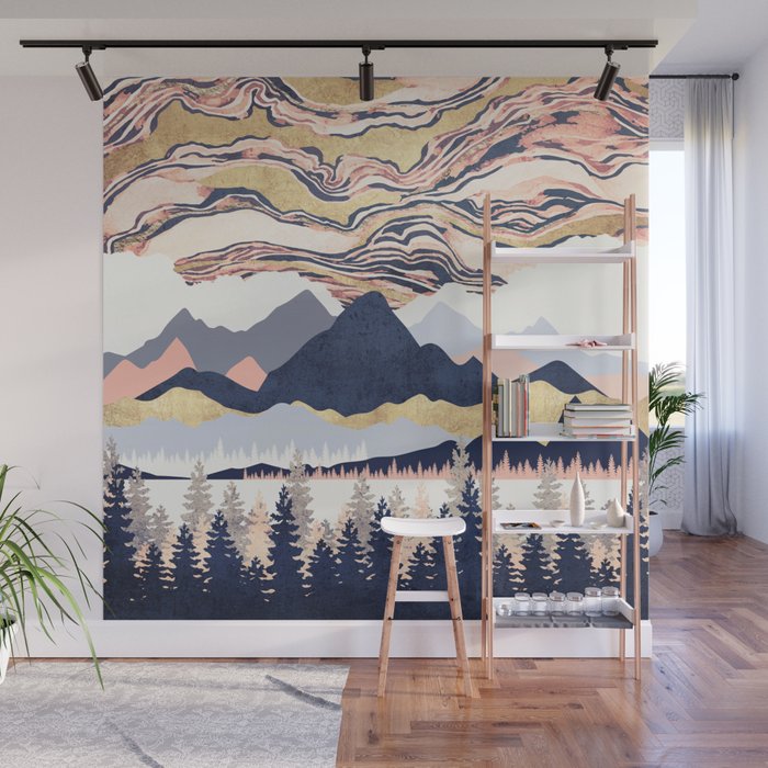 Winter's Sky Wall Mural Gallery Image 1
