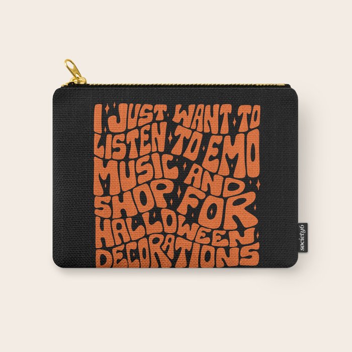 Emo Music and Halloween Decorations Carry All Pouch Gallery Image 1