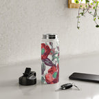red flowers Water Bottle Gallery Image 4