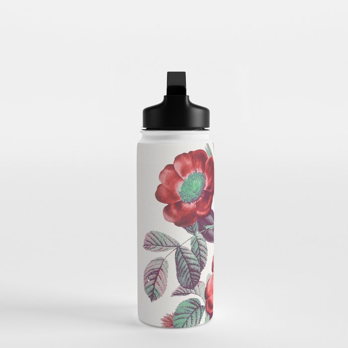 red flowers Water Bottle Gallery Image 3
