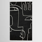 Abstract line art / Face 10 Tablecloth Gallery Image 2