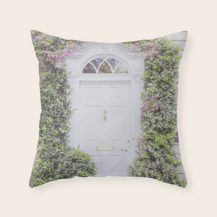 Charleston South Carolina Photography x Charleston Courtyard Roses Throw Pillow Gallery Image 6