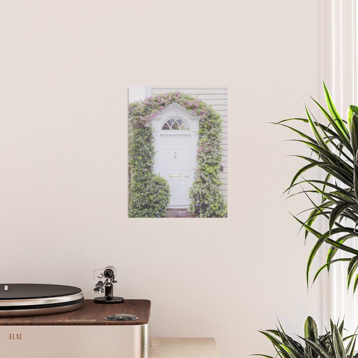 Charleston South Carolina Photography x Charleston Courtyard Roses Poster Gallery Image 2
