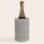 Raindrops, Gray, Minimalism, Abstract Art Wine Chiller Gallery Image 1