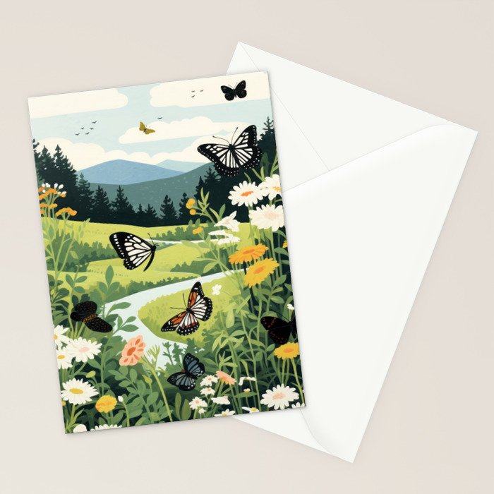 Butterfly Path Stationery Card Gallery Image 2