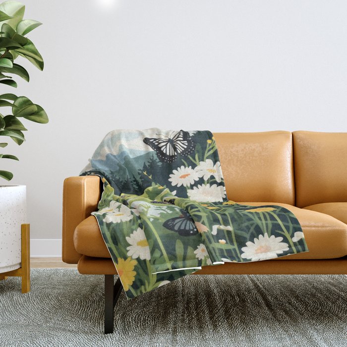 Butterfly Path Throw Blanket Gallery Image 1