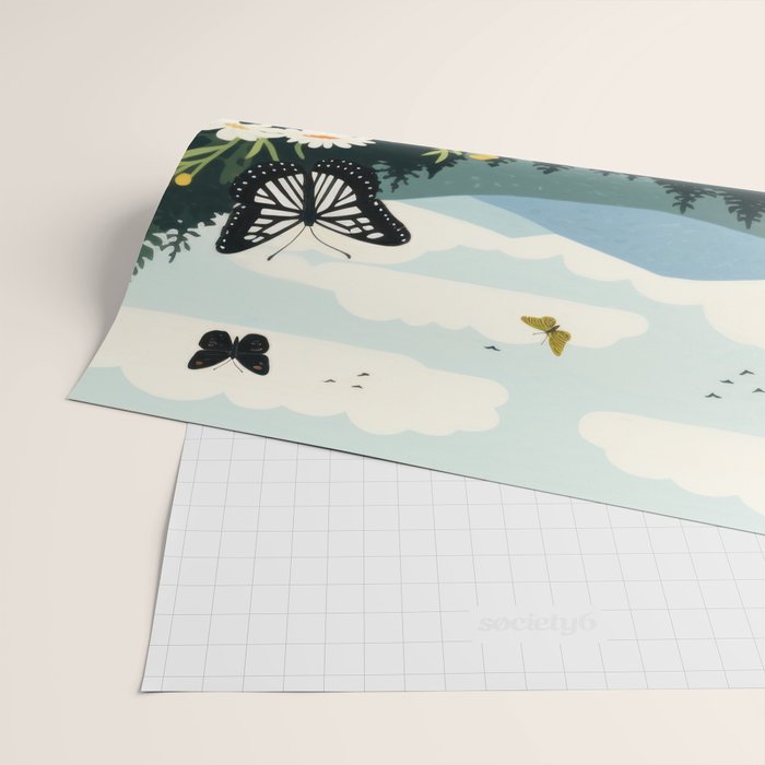 Butterfly Path Wrapping Paper Gallery Image 2