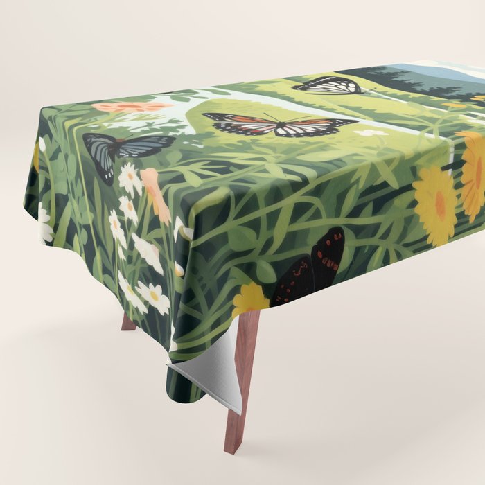 Butterfly Path Tablecloth Gallery Image 1