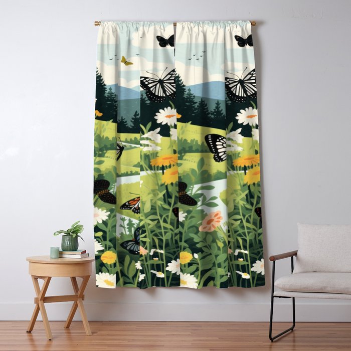 Butterfly Path Window Curtain Gallery Image 5