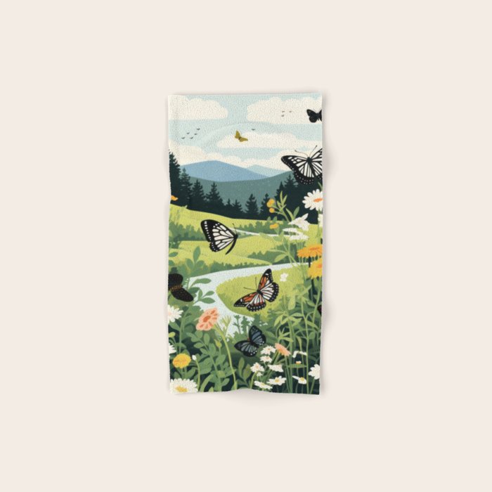 Butterfly Path Bath Towel Gallery Image 1