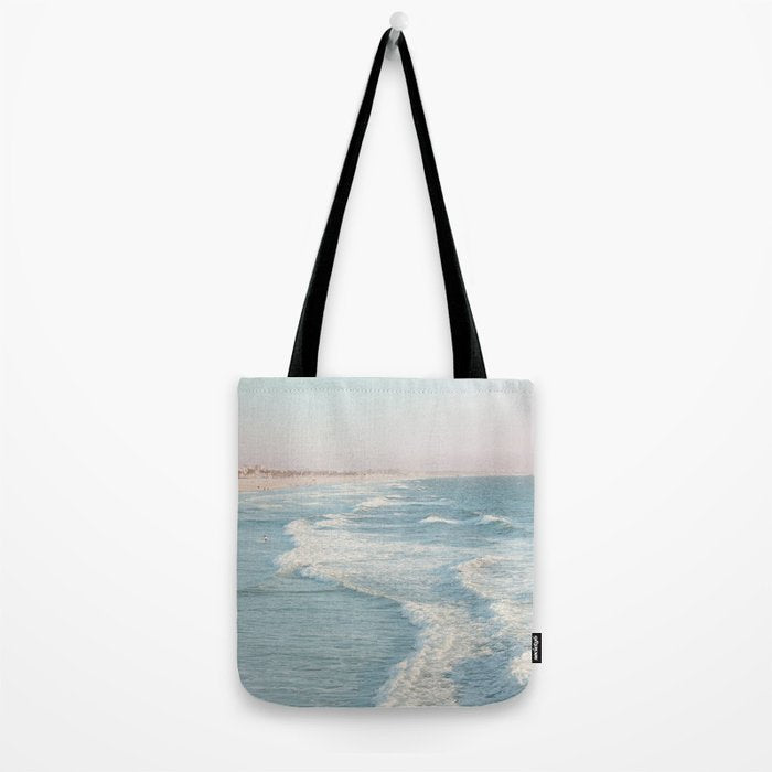 Santa Monica - California Beach Photography Tote Bag Gallery Image 2