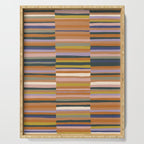 Brown striped pattern Serving Tray Gallery Image 1