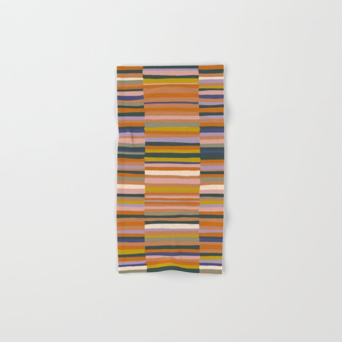 Brown striped pattern Towels Gallery Image 1