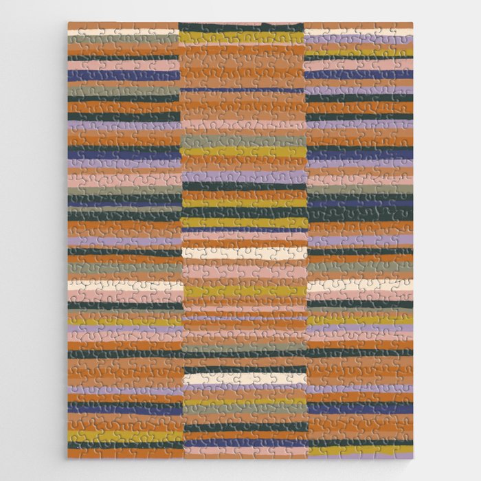 Brown striped pattern Jigsaw Puzzle Gallery Image 1