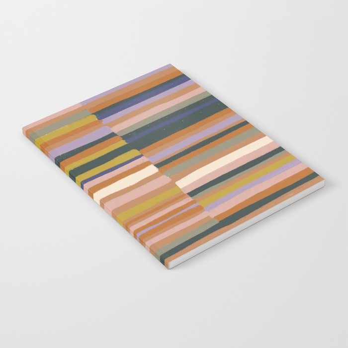 Brown striped pattern Notebook Gallery Image 1